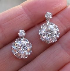 Crystal Pendant Earrings Wedding Accessories